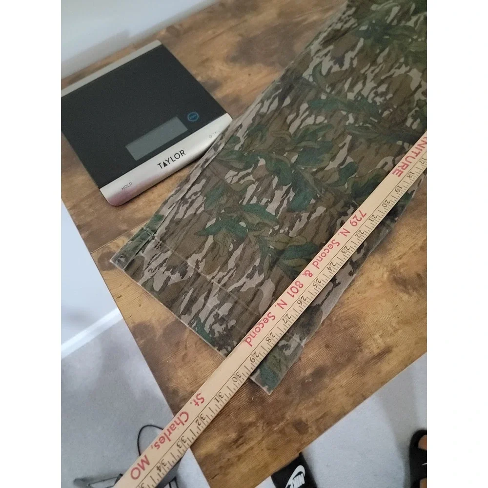 VTG Browning Mossy Oak Pants Greenleaf Camo Size 36 (Fits 34) USA Made Hunting